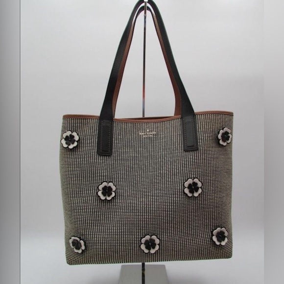 Kate Spade Black and White Checkered Tote - Picture 1 of 1